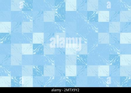 abstract blue square tile wall seamless pattern color splash  with high resolution. square seamless texture and background Stock Vector