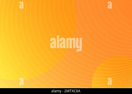 Abstract curve pattern orange color sunset for cover background. Vector illustration. for sale marketing poster card Stock Vector