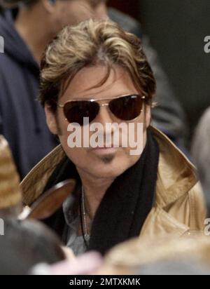 Billy Ray Cyrus attends award-winning country singer Tim McGraw's concert live on the 'Today' show Friday Concert Series at Rockefeller Plaza in New York, NY. 10/23/09. Stock Photo