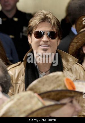 Billy Ray Cyrus attends award-winning country singer Tim McGraw's concert live on the 'Today' show Friday Concert Series at Rockefeller Plaza in New York, NY. 10/23/09. Stock Photo