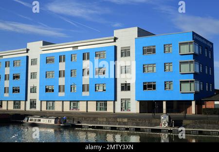 Gloucestershire college building at Gloucester docks, Gloucestershire, England, UK. Stock Photo