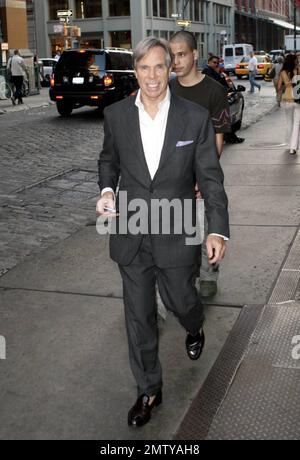 Tommy Hilfiger and son Rich, who is co-ceo of Young Rich and Famous  Entertainment, make their way back into a hotel in Soho, NY. 10/4/07. All  Stock Photo - Alamy