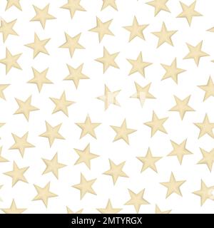 Vector seamless pattern with colored stars. Magical unicorn themed repeat background. Good for children textile, clothes, stationery, baby shower Stock Vector