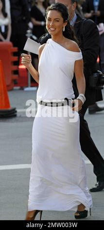 White One Shoulder Dress Megan Fox