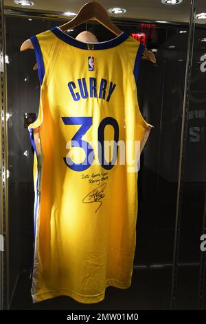 Nike Stephen Curry 2021 Game Worn And Signed Golden State Warriors