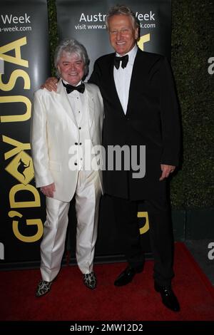 Russell Hitchcock and Graham Russell of Air Supply at the G'Day USA Australia Week 2012 Black Tie Gala. Los Angeles, CA. 14th January 2012. Stock Photo