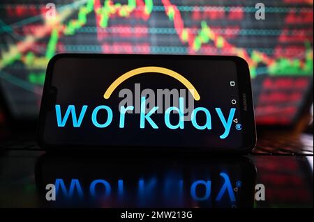 In this photo illustration a Kuaishou (Kwai) logo is seen on a smartphone  and a pc screen. (Photo by Pavlo Gonchar / SOPA Images/Sipa USA Stock Photo  - Alamy