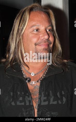 EXCLUSIVE!! - Vince Neil at the grand opening of his Vegas strip club 'Girls, Girls, Girls.' Las Vegas, NV. 14th April 2012. Stock Photo