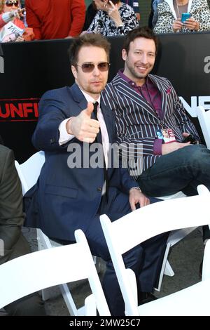 Sam Rockwell at the Vince Vaughn Star Ceremony on the Hollywood Walk of Fame. Los Angeles, CA. 4th March 2015. Stock Photo