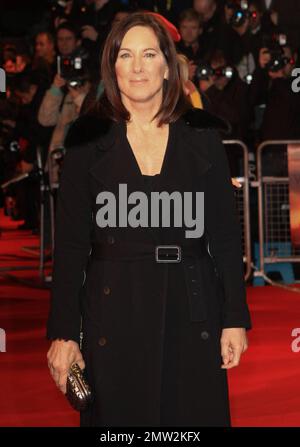 Kathleen Kennedy at the UK premiere of Steven Spielberg's new blockbuster 'War Horse' held in London's Leicester Square. The premiere was attended by 600 serving and ex-serving military personnel and their families, as well as beneficiaries of military charities. London, UK. 8th January 2012. Stock Photo