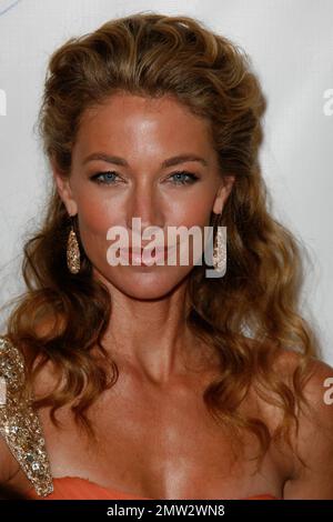 Elaine Irwin Mellencamp poses for photographers at The Weinstein Company and Relativity Media's 2011 Golden Globe After Party following the 68th Annual Golden Globe Awards held at The Beverly Hilton hotel. Los Angeles, CA. 01/16/11. Stock Photo