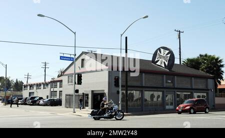 West Coast Choppers, owned by Jesse James, in Long Beach, CA. 3/19/10.     . Stock Photo