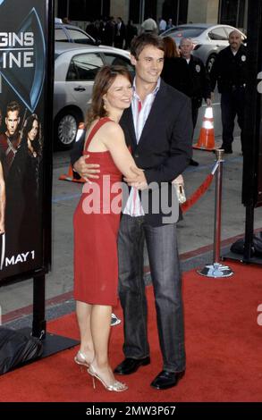 Mary Lynn Rajskub and Matthe Rolph attend the film premiere of 20th Century Fox X-MEN ORIGINS:WOLVERINE at Graumans Chinese Theater in Hollywood.  Los Angeles, CA 4/28/09     . Stock Photo