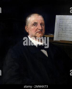Anton Bruckner. Portrait of the Austrian composer, Josef Anton Bruckner (1824-1896) by Ferry Bératon, oil on canvas, 1889 Stock Photo
