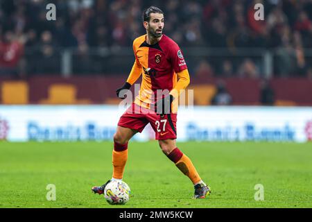 ISTANBUL, TURKEY - FEBRUARY 1: Sergio Oliveira of Galatasaray during the Turkish Super Lig match between Galatasaray and Umraniyespor at Nef Stadyumu on February 1, 2023 in Istanbul, Turkey (Photo by Orange Pictures) Stock Photo