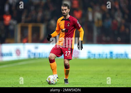 ISTANBUL, TURKEY - FEBRUARY 1: Sergio Oliveira of Galatasaray during the Turkish Super Lig match between Galatasaray and Umraniyespor at Nef Stadyumu on February 1, 2023 in Istanbul, Turkey (Photo by Orange Pictures) Stock Photo