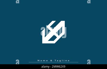 Alphabet letters Initials Monogram logo YB , BY Stock Vector