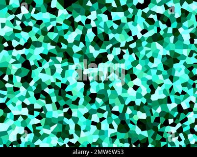 Turquoise broken glass background. Teal abstract crack wallpaper design.  Stock Vector