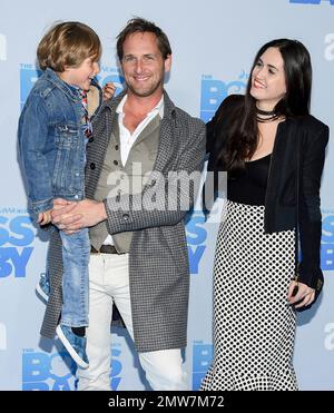 Josh Lucas, Ex-Wife Jessica Ciencin Henriquez Attend Peanuts Movie with Son