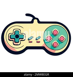 technological object electronic video game controller vector illustration Stock Vector