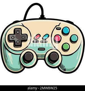 technological object electronic video game controller vector illustration Stock Vector