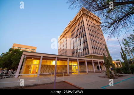 Tucson City Hall on El Presidio Plaza in downtown Tucson, Arizona AZ, USA. Stock Photo