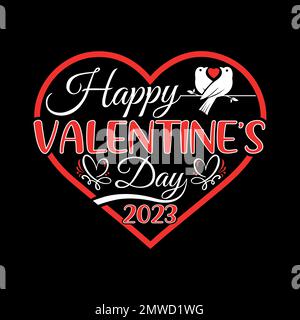 Happy Valentine's Day love heart template design vector Stock Vector