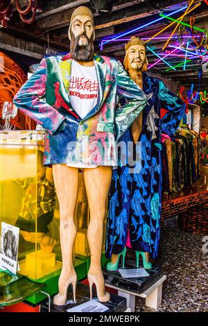 Mannequins dressed in hip fashion, Venice, lagoon city, Veneto, Italy, Venice, Veneto, Italy Stock Photo