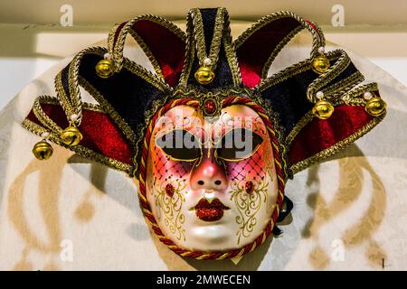 Joker Masks, Venice, Lagoon City, Veneto, Italy, Venice, Veneto, Italy Stock Photo