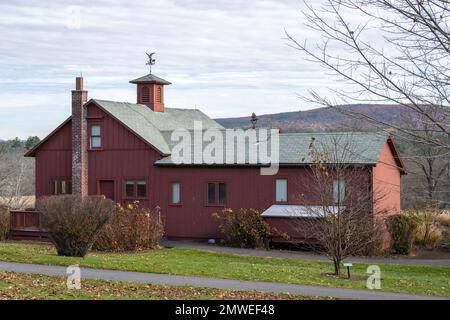 Norman Rockwell's Stockbridge Studio exterior located on the grounds of the Norman Rockwell Museum. Stock Photo