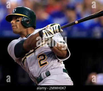 This is a 2016 photo of Khris Davis of the Oakland Athletics baseball team.  This image reflects the Oakland Athletics active roster as of Monday, Feb.  29, 2016, when this image was