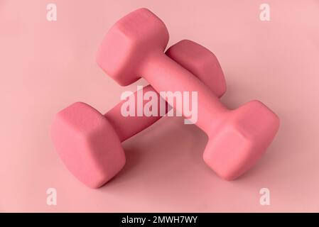 Pastel pink fitness background Stock Illustration