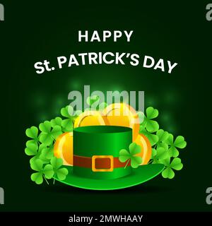 gradient design happy st patrick's day illustration Stock Vector