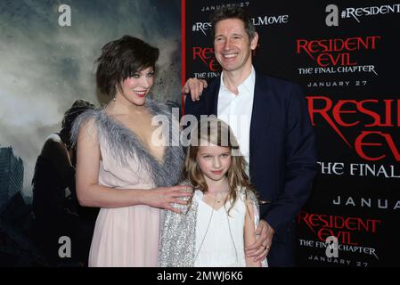 Milla Jovovich arrives at the world premiere of Resident Evil: The Final  Chapter at Regal L.A. Live on Monday, Jan. 23, 2017, in Los Angeles.  (Photo by Rich Fury/Invision/AP Stock Photo 