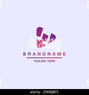 Design logo creative triangle and music Stock Vector