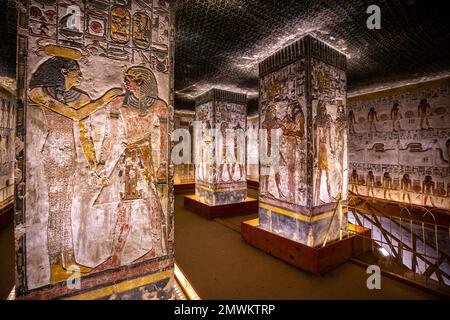 Tomb of Seti I at Valley of the Kings, Luxor, Egypt Stock Photo