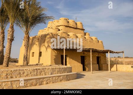 Wadi El Rayan pigeon house in the Western Desert of Egypt Stock Photo