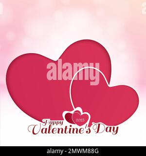 vector heart background with bokeh effect Stock Vector Image & Art - Alamy
