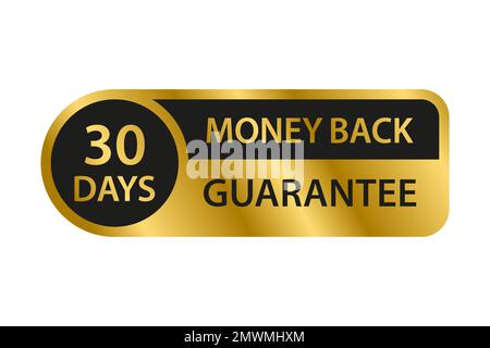 30 days money back guarantee icon vector for graphic design, logo, website, social media, mobile app, UI illustration Stock Vector