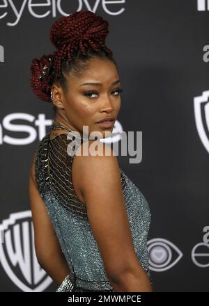 Keke Palmer arrives at the InStyle and Warner Bros. Golden Globes