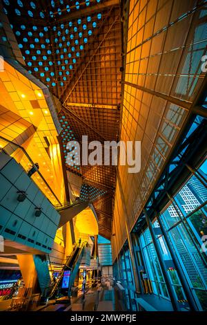 Interior view of Suntec Singapore Convention and Exhibition Centre. Stock Photo