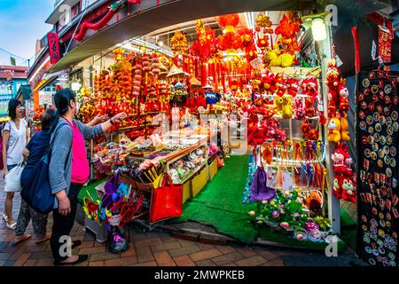 Chinatown Street Market during Chinese New Year. It is a