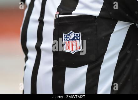 A detail view of the Cincinnati Bengals white striped helmet before an NFL  football game against the Miami Dolphins on Thursday, September 29, 2022,  in Cincinnati. (AP Photo/Matt Patterson Stock Photo - Alamy