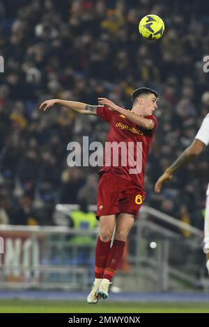 Italy: AS Roma vs Genoa CFC - Italian Cup Benjamin Tahirovic of A.S. Roma  during the Coppa