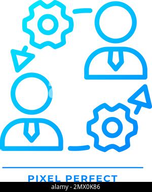 Onboarding pixel perfect gradient linear vector icon Stock Vector