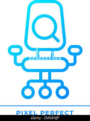Job opening pixel perfect gradient linear vector icon Stock Vector