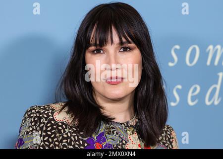 Culver City, United States. 01st Feb, 2023. CULVER CITY, LOS ANGELES, CALIFORNIA, USA - FEBRUARY 01: American actress Zoe Chao arrives at the Los Angeles Premiere Of Amazon Prime Video's 'Somebody I Used To Know' held at The Culver Theater on February 1, 2023 in Culver City, Los Angeles, California, United States. (Photo by Xavier Collin/Image Press Agency) Credit: Image Press Agency/Alamy Live News Stock Photo