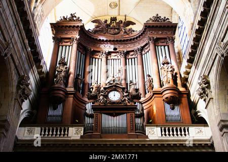 Interior of the church of St. Sulpicia at Place Saint Sulpice in Paris, France. Stock Photo