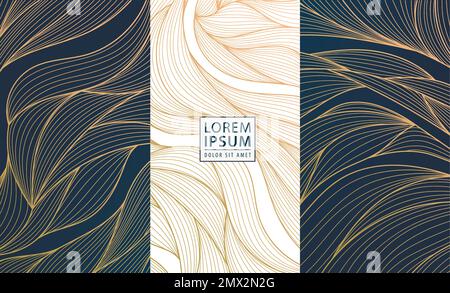 Set of vector collection design elements: labels, frames, wedding invitations, social net stories, packaging, luxury products, perfume, soap, wine Stock Vector