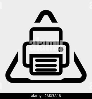 Fax Icon Symbol Sign Isolate on White Background,Vector Illustration EPS.10 Stock Vector
